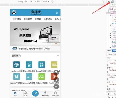 魔趣吧教你使用审查元素设计网站样式