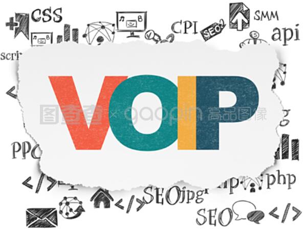 网页开发概念在破损的纸张背景上发声