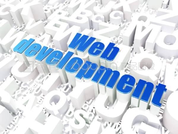 基于字母背景的seo网页设计概念网页开发